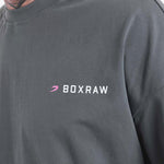 T-shirt Boxraw We Don't Play Boxing Oversize Grau-rosa 