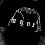 T-shirt Manto Schwarze Knochen 