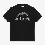 T-shirt Manto Schwarze Knochen 