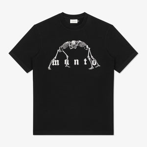 T-shirt Manto Schwarze Knochen 