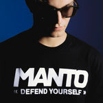T-shirt Manto Schriftzug Defend