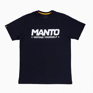 T-shirt Manto Schriftzug Defend
