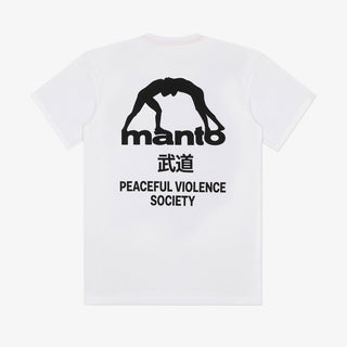 T-shirt Manto Society Weiß 