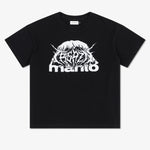 T-shirt oversize Manto Treasure Zone Schwarz 