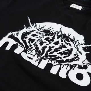 T-shirt oversize Manto Treasure Zone Schwarz 