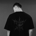 T-shirt oversize Manto Treasure Zone Schwarz 