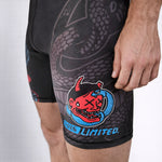 Shorts zur Kompression Half Sumo Black Mamba Neon 