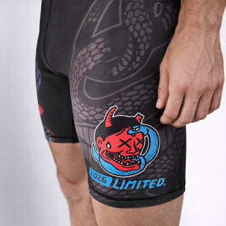 Shorts zur Kompression Half Sumo Black Mamba Neon 