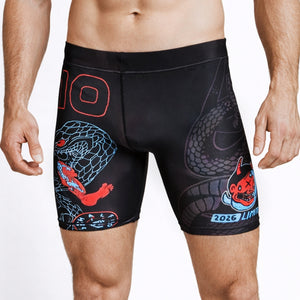 Shorts Kompression Half Sumo Black Mamba Neon 