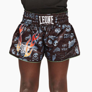Kick-Thai Shorts für Kinder Leone Flammen ABJ20
