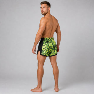 Kick-Thai Shorts Fairtex BS1710 Grünes Tarnmuster