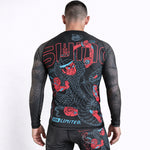 Rashguard Half Sumo Black Mamba Neon langärmlig 