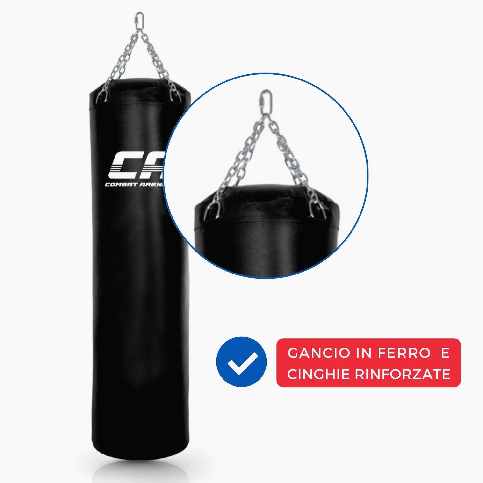 Boxsack Combat Arena Training PRO 50 Kg Schwarz