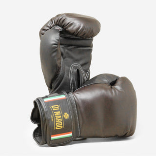 Boxhandschuhe Di Nardo mit Klettverschluss 12 Oz Braun-schwarz 