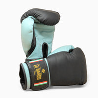 Boxhandschuhe Di Nardo mit Klettverschluss 14 Oz Schwarz-Wasser 
